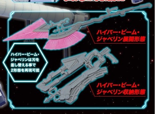 Hyper Beam Javelin, Kidou Senshi Gundam UC, Bandai, Kadokawa, Accessories, 1/144